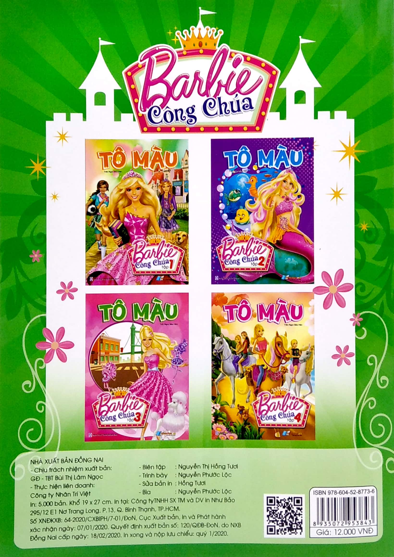 bộ tô màu barbie công chúa - tập 1 - Ảnh 6