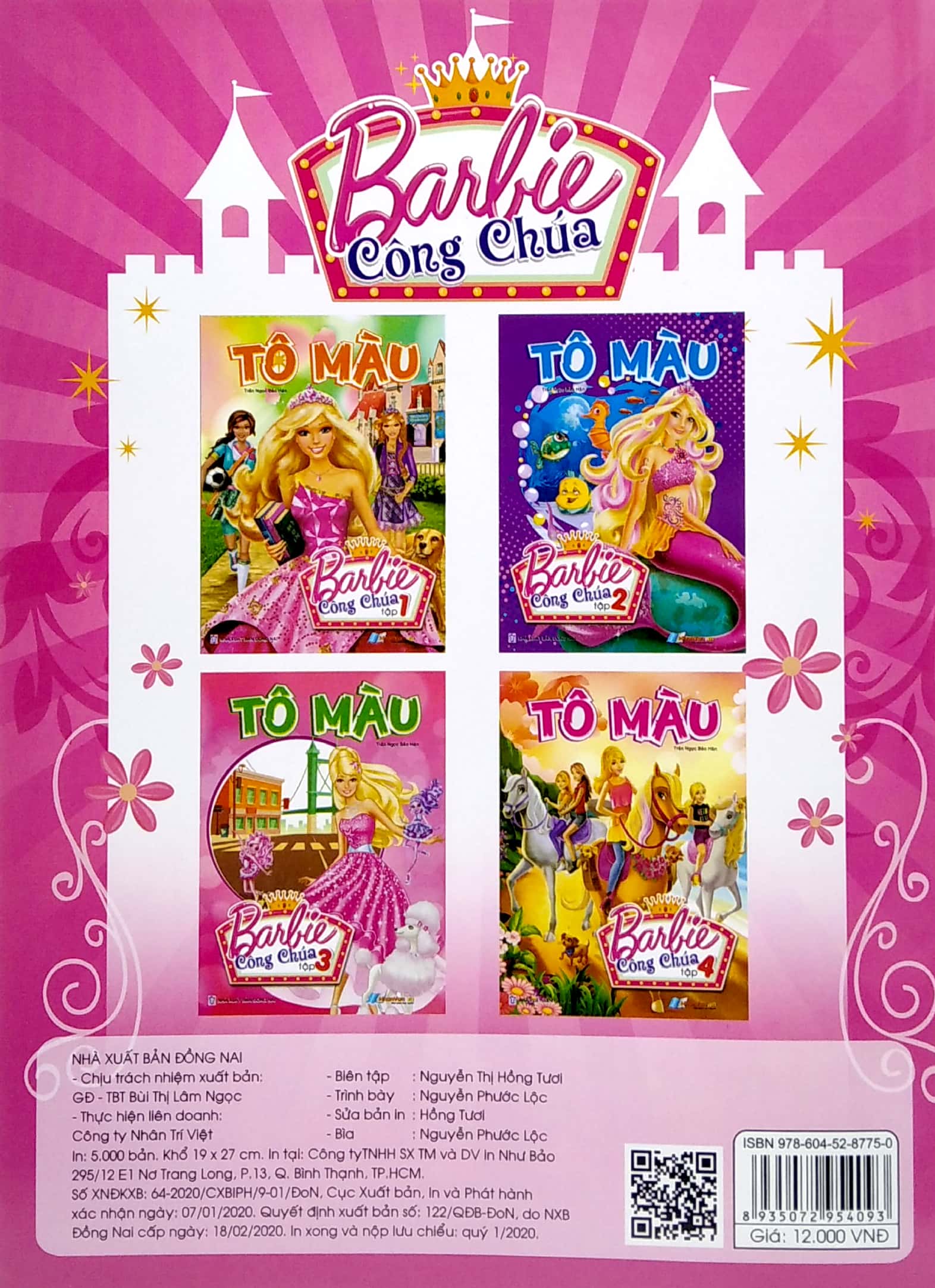 bộ tô màu barbie công chúa - tập 3 - Ảnh 6