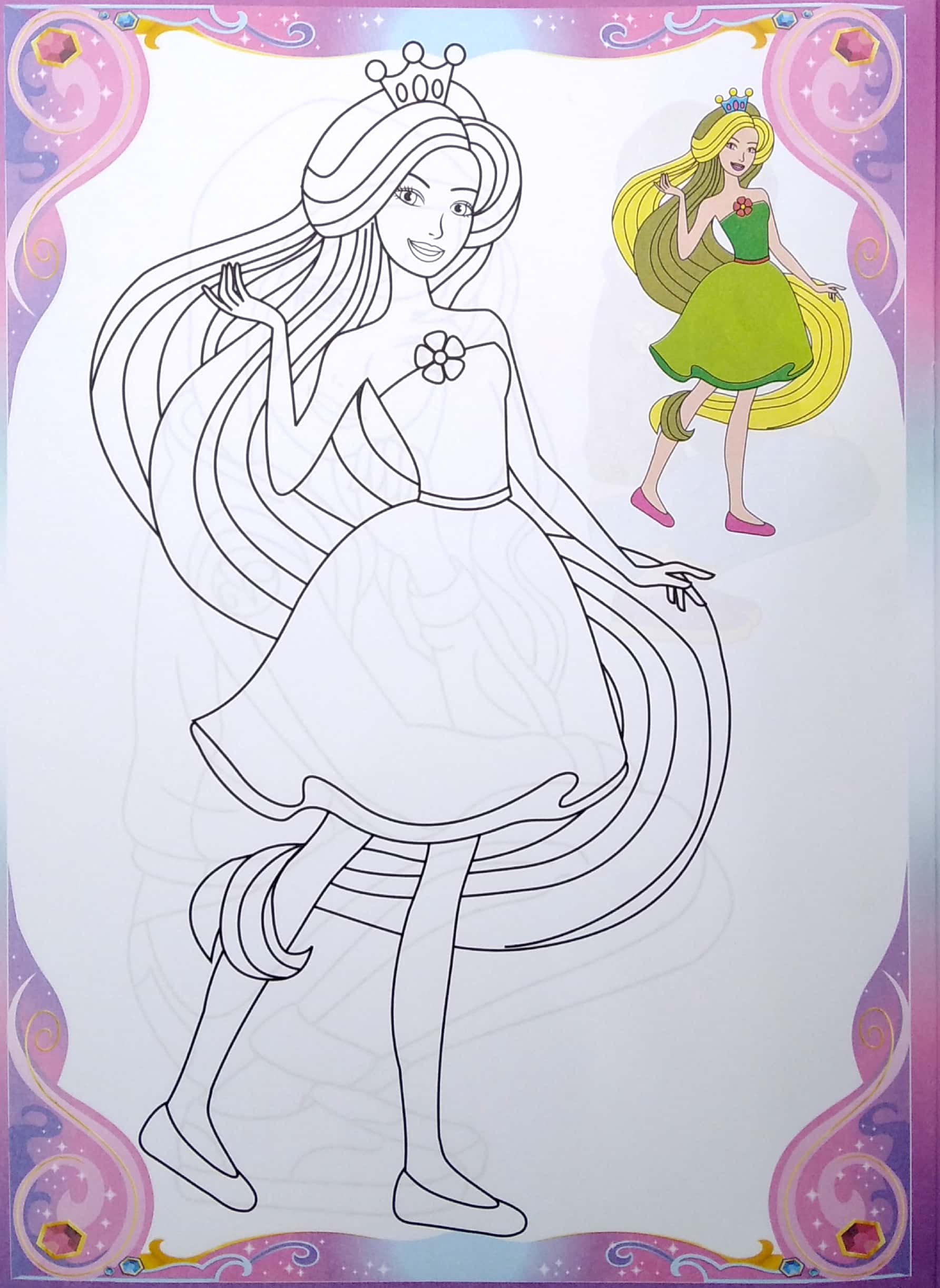 bộ tô màu barbie công chúa - tập 4 - Ảnh 4