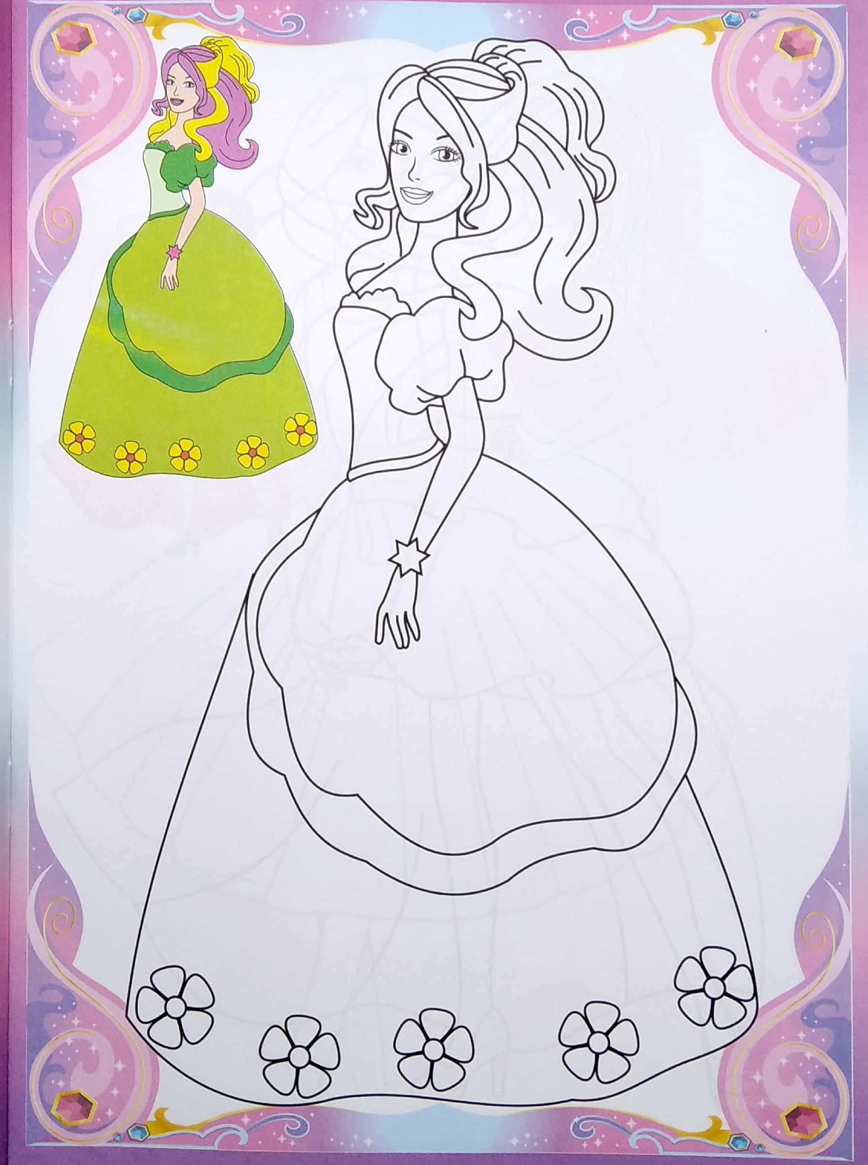 bộ tô màu barbie công chúa - tập 4 - Ảnh 5