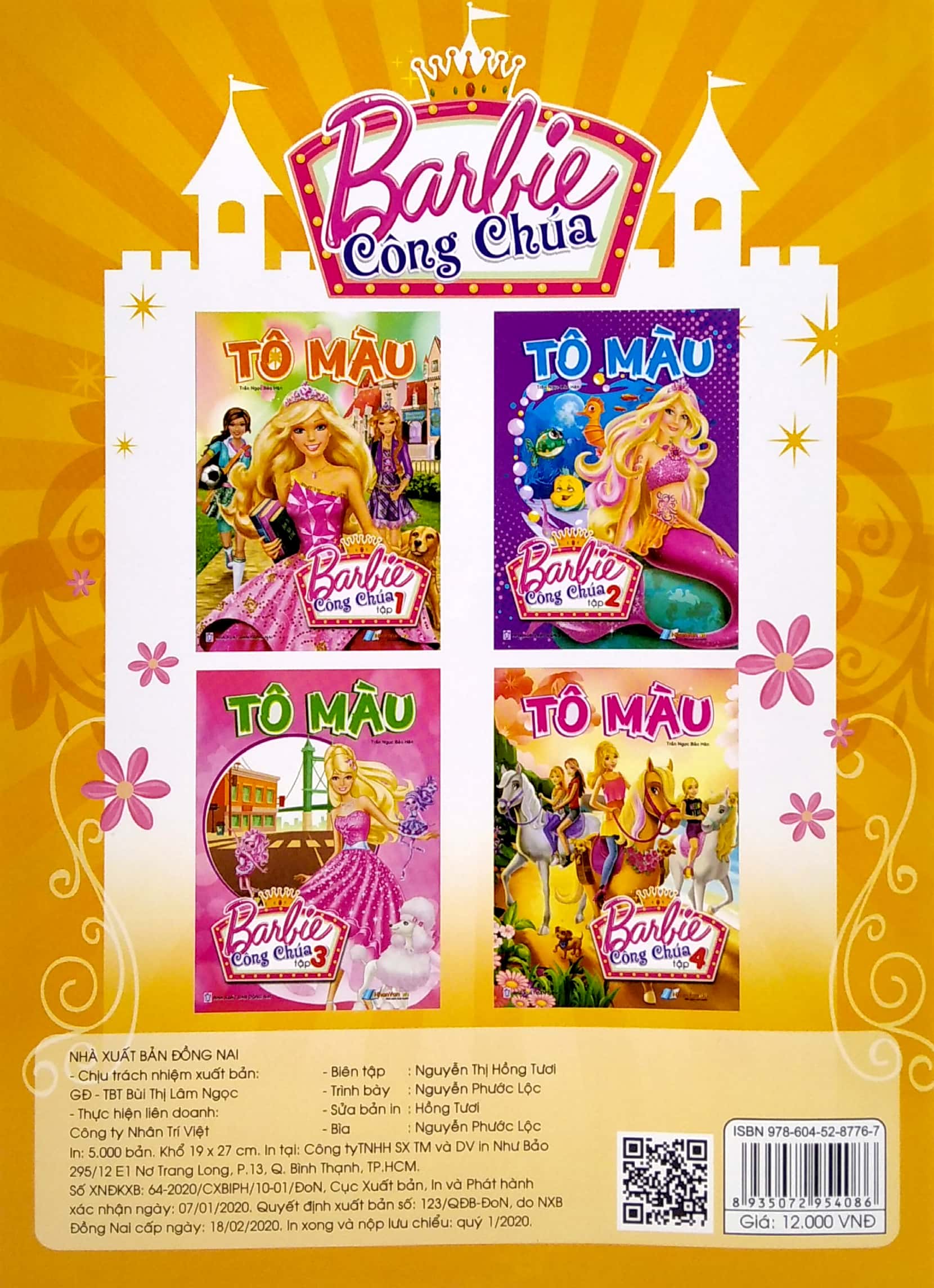 bộ tô màu barbie công chúa - tập 4 - Ảnh 6