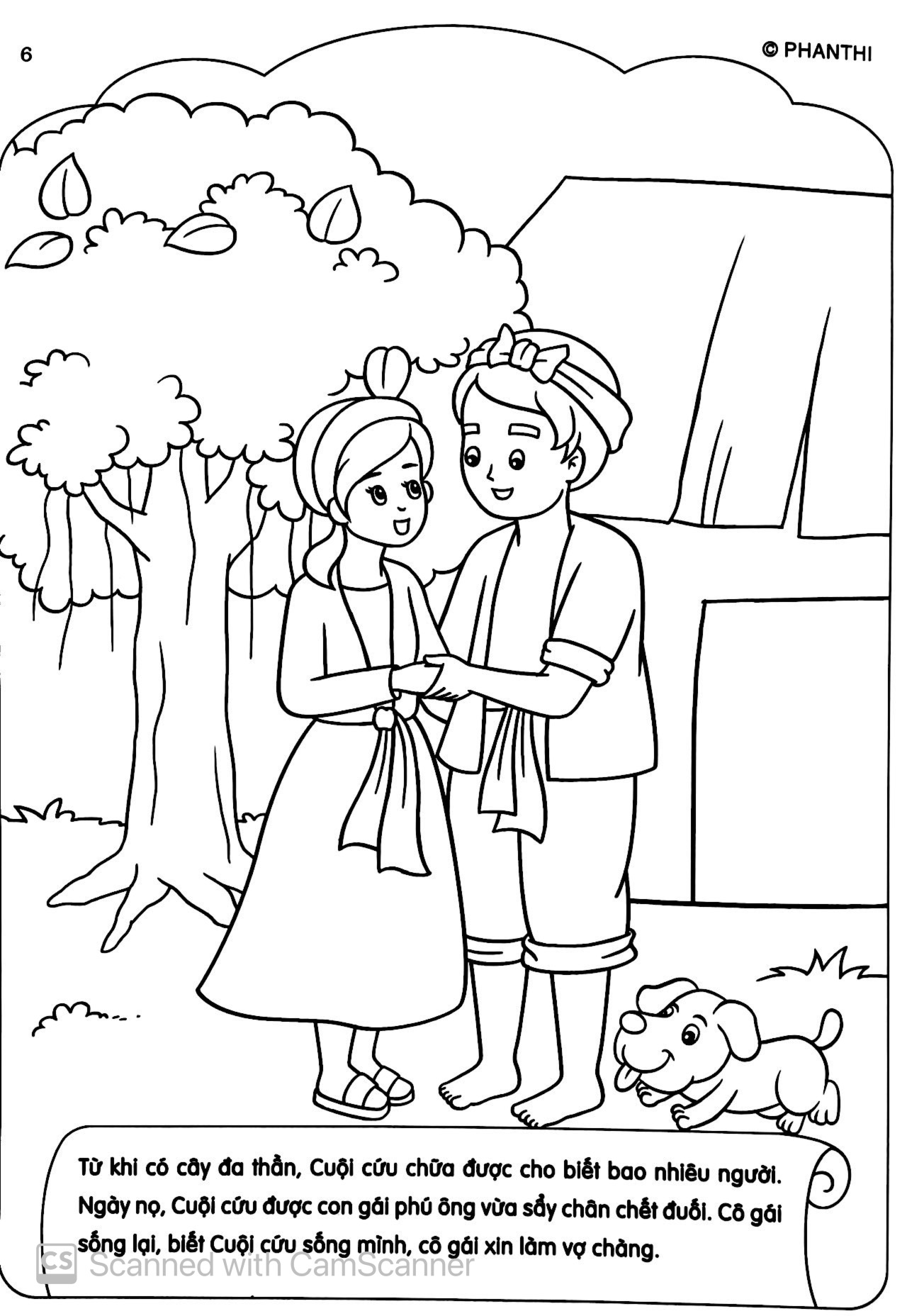 bộ tô màu bé yêu cổ tích 8 - sự tích chú cuội - Ảnh 12