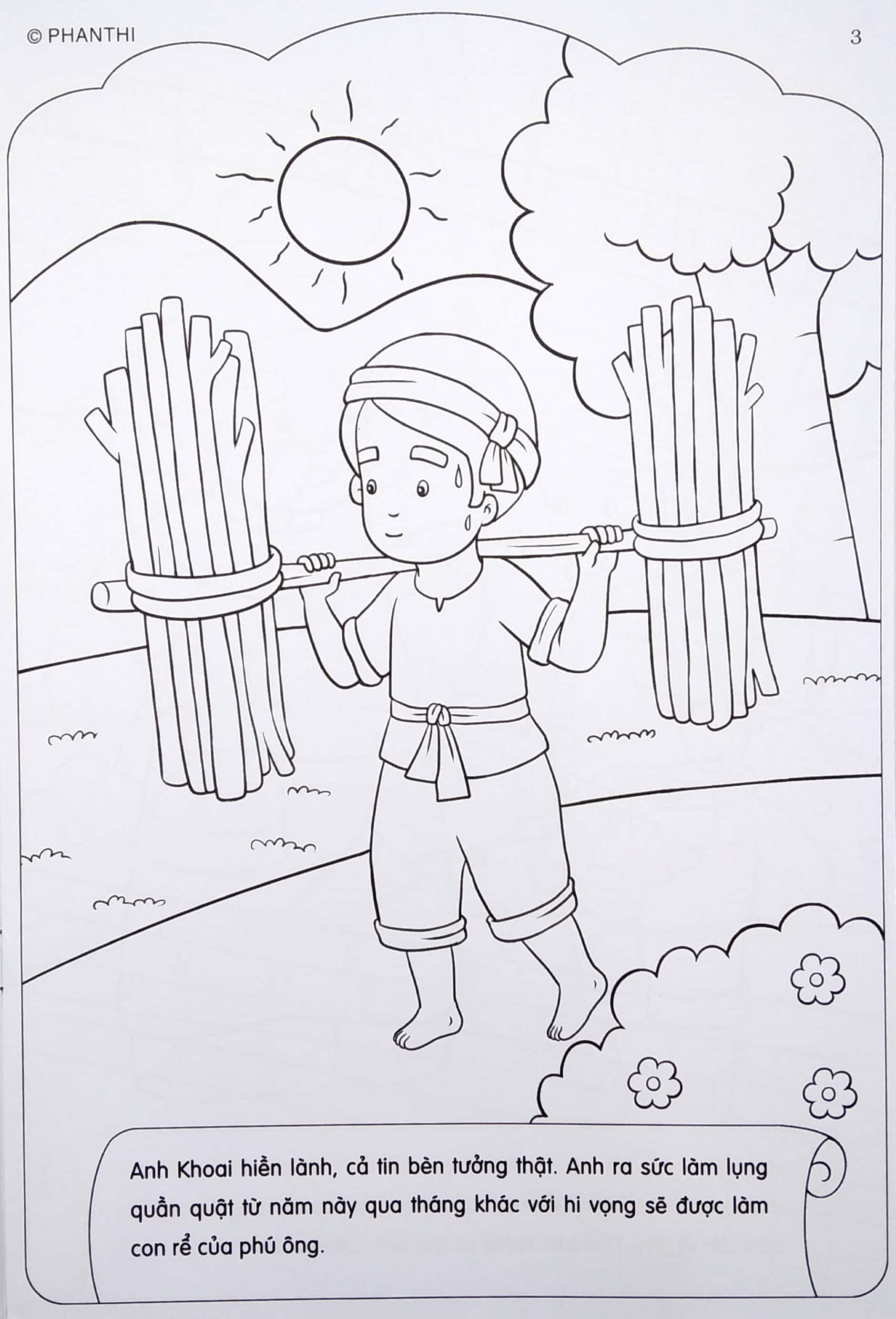 bộ tô màu bé yêu cổ tích - tập 6: cây tre trăm đốt - Ảnh 5