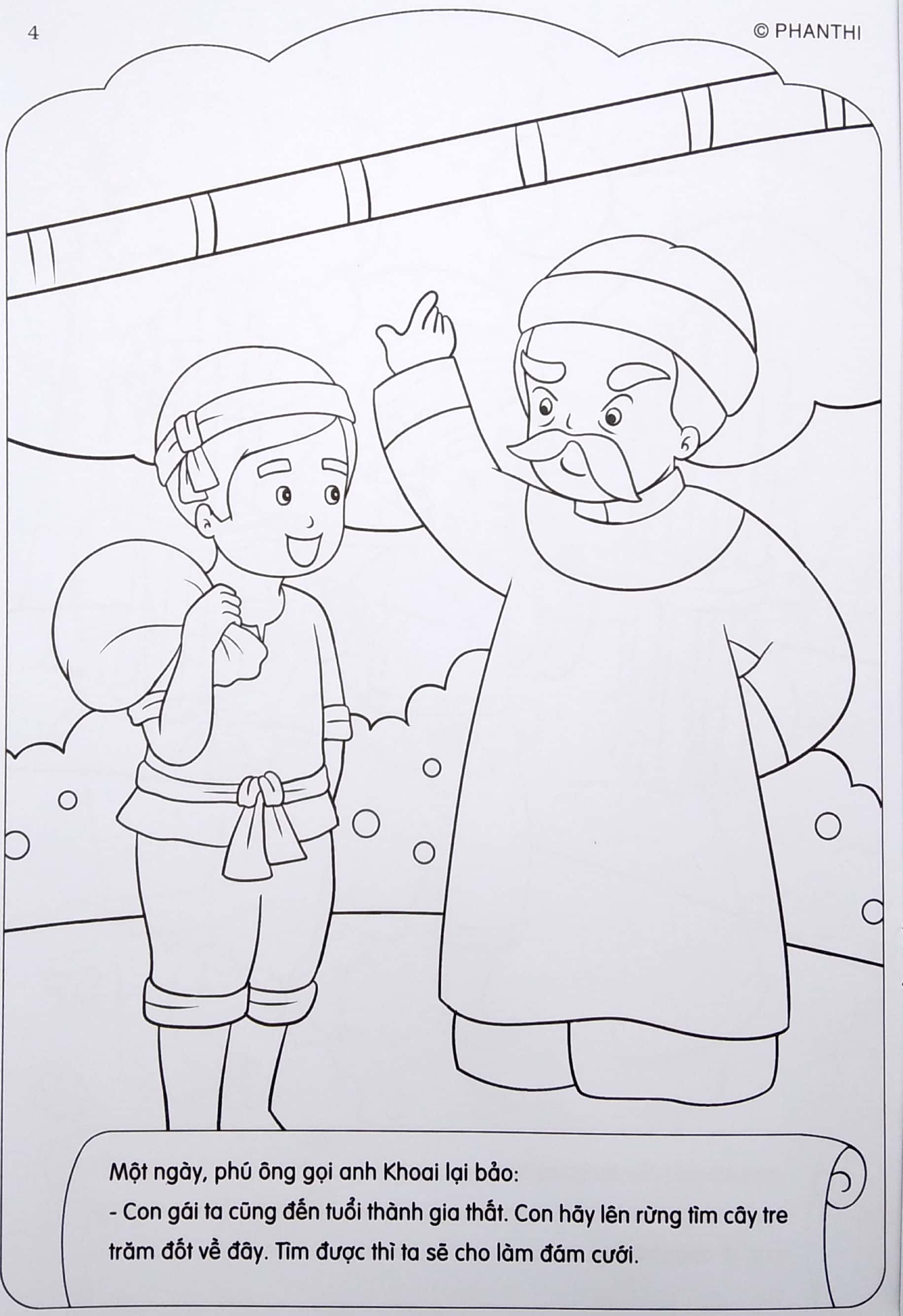 bộ tô màu bé yêu cổ tích - tập 6: cây tre trăm đốt - Ảnh 6