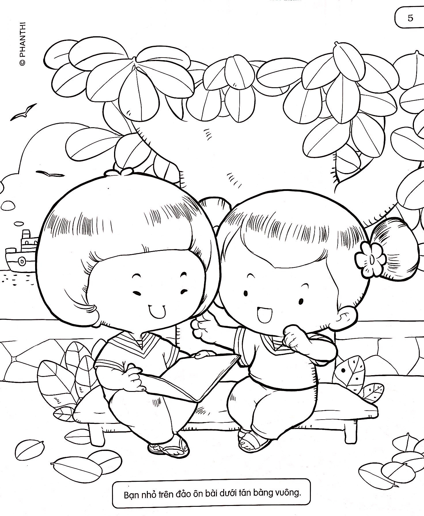 bộ tô màu biển đảo tổ quốc em 2 - bình yên trên đảo - Ảnh 7