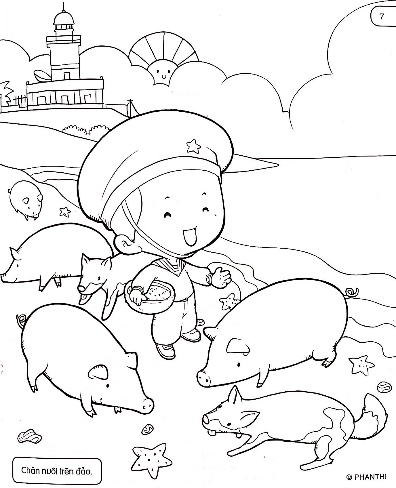 bộ tô màu biển đảo tổ quốc em 2 - bình yên trên đảo - Ảnh 9