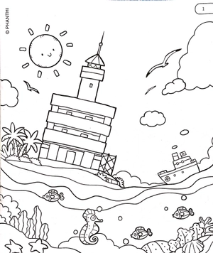 bộ tô màu biển đảo tổ quốc em 4 - biển bạc quê em - Ảnh 3