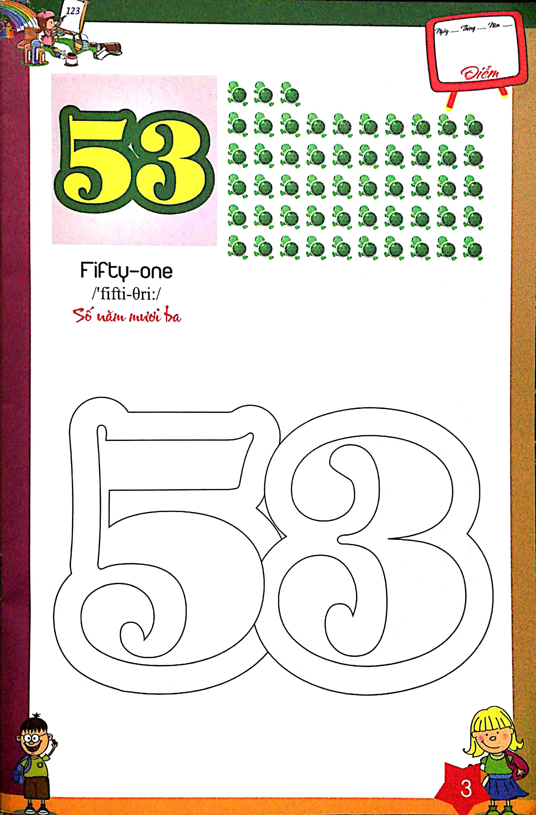 bộ tô màu chữ số và học đánh vần tiếng anh dành cho bé (quyển 3) - Ảnh 4