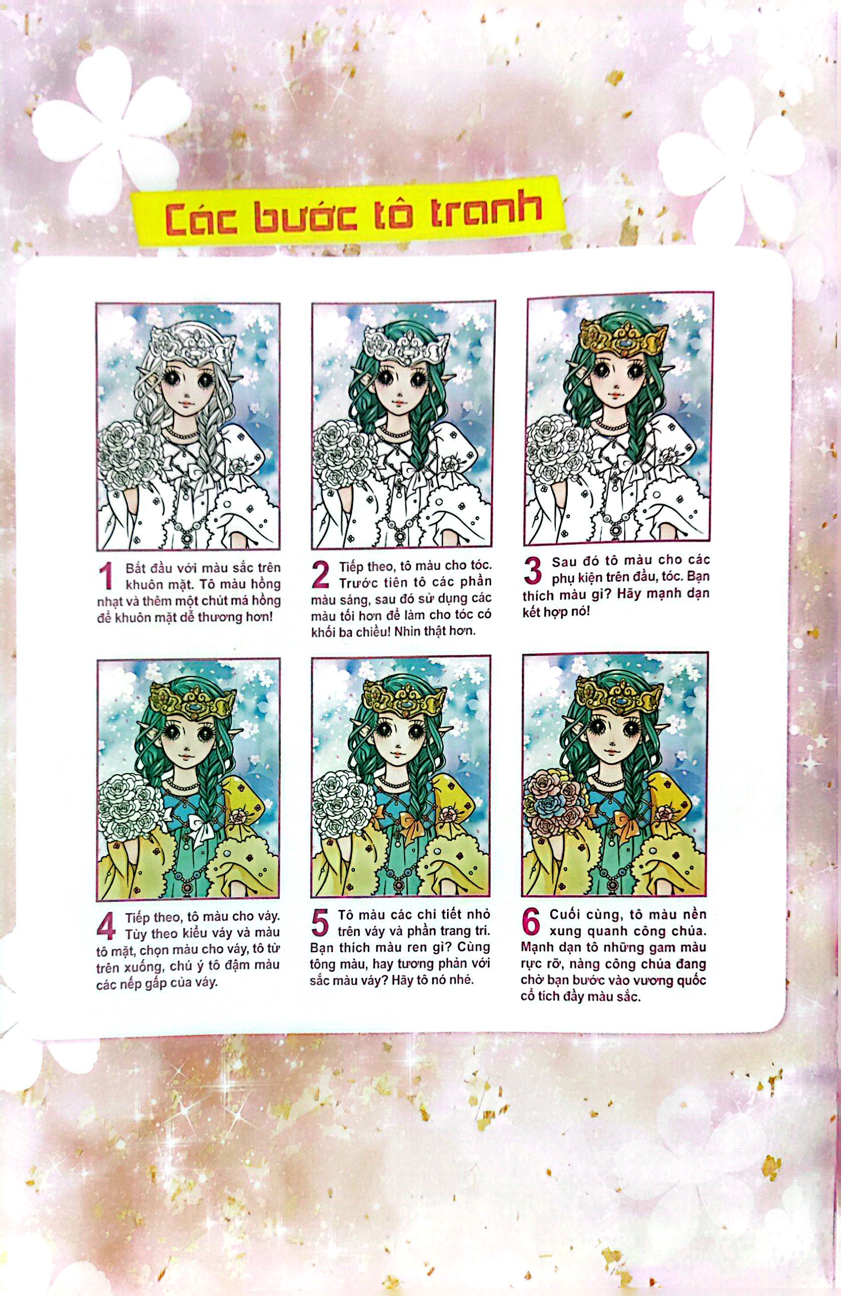 bộ tô màu công chúa - công chúa cổ điển - tập 1 (tái bản 2023) - Ảnh 3