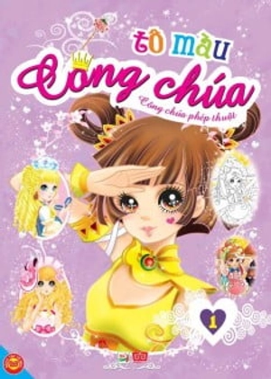 bộ tô màu công chúa - công chúa phép thuật - tập 1