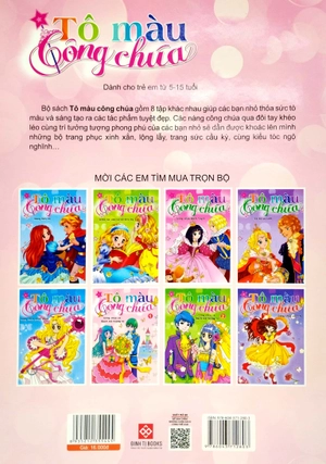 bộ tô màu công chúa - công chúa và bạch mã hoàng tử tập 1 - Ảnh 6