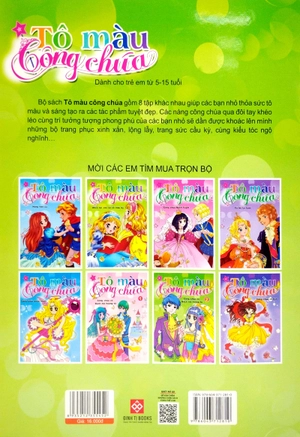 bộ tô màu công chúa - công chúa và bạch mã hoàng tử tập 2 - Ảnh 6