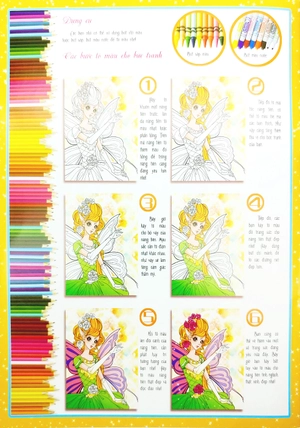 bộ tô màu công chúa - nàng tiên tinh nghịch - tập 1 - Ảnh 3