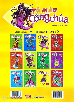 bộ tô màu công chúa (tập 3) - tặng kèm miếng dán trang sức - Ảnh 7