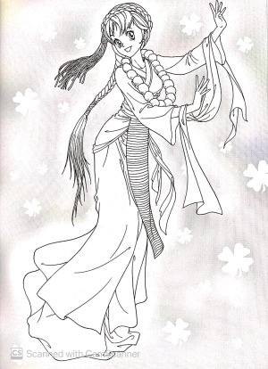 bộ tô màu công chúa (tập 7) - tặng kèm miếng dán trang sức - Ảnh 5