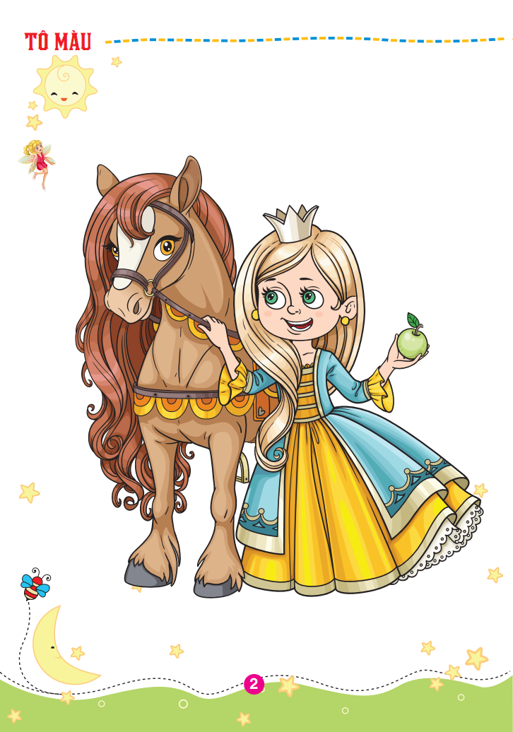 bộ tô màu công chúa thiên thần - tập 1 - Ảnh 3