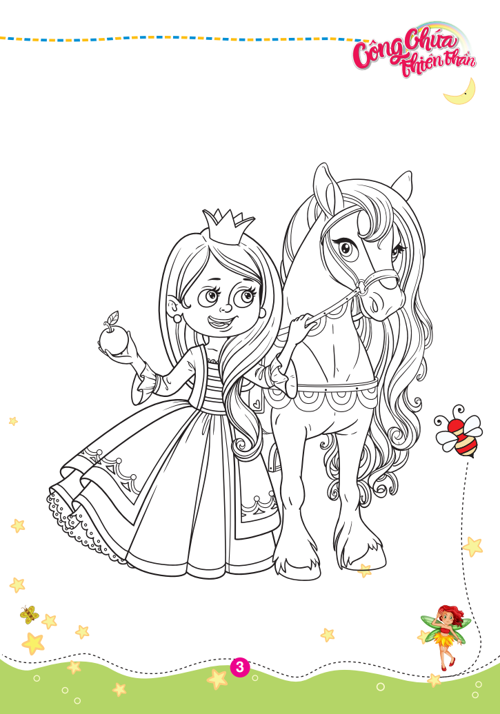 bộ tô màu công chúa thiên thần - tập 1 - Ảnh 4