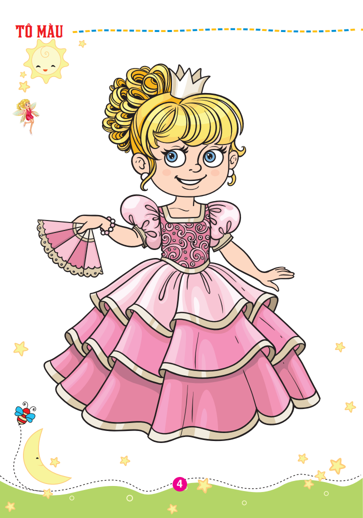 bộ tô màu công chúa thiên thần - tập 1 - Ảnh 5