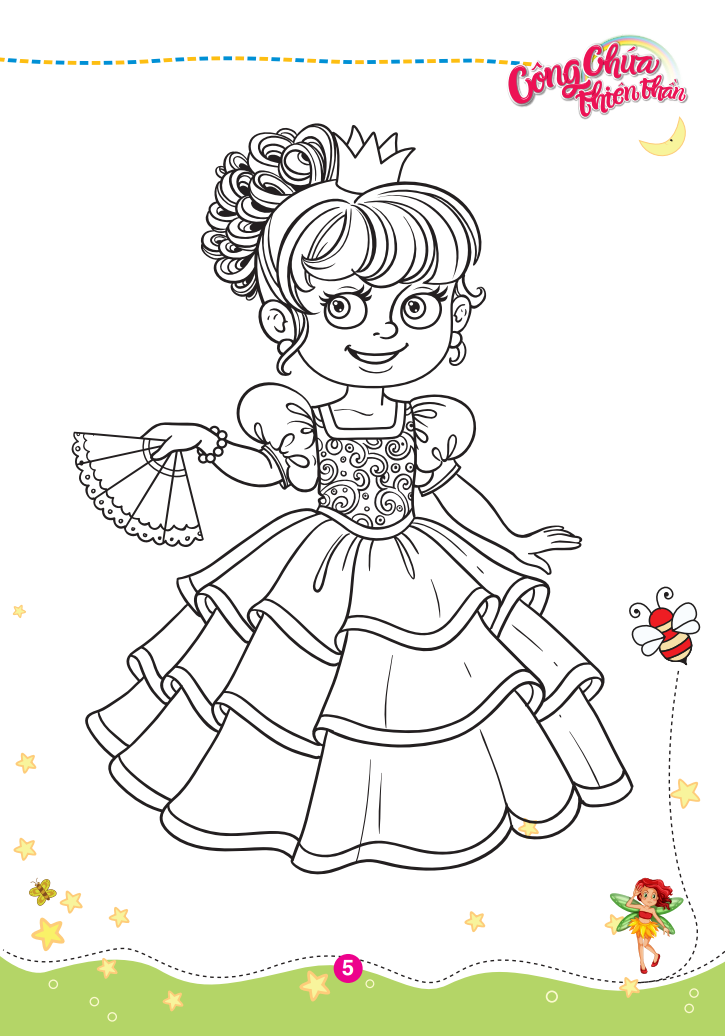 bộ tô màu công chúa thiên thần - tập 1 - Ảnh 6