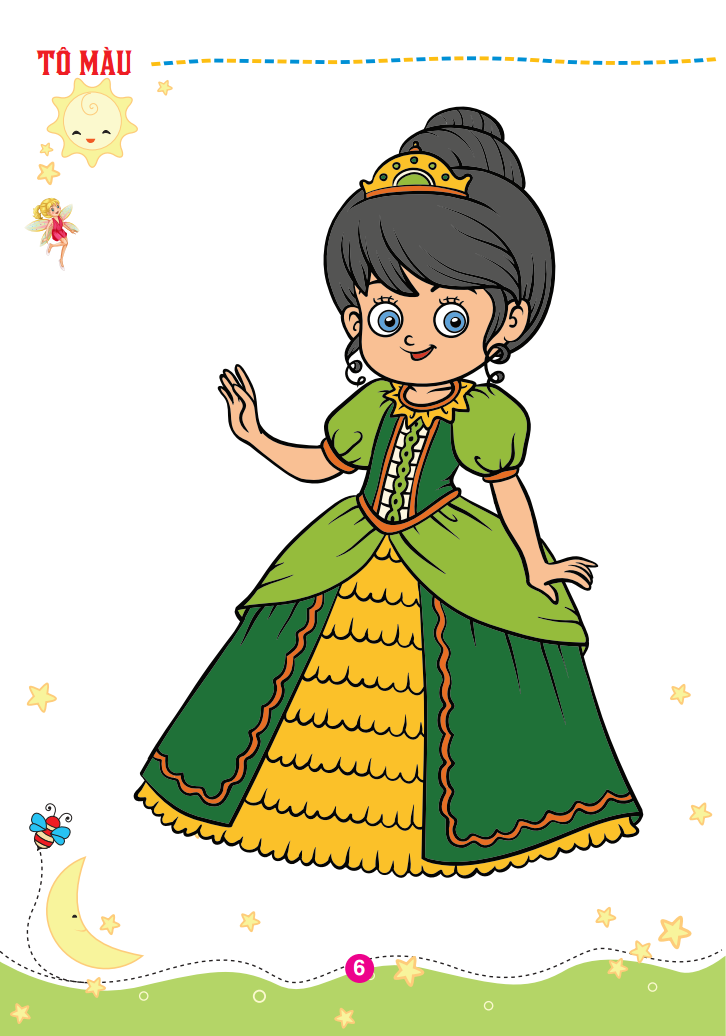 bộ tô màu công chúa thiên thần - tập 1 - Ảnh 7