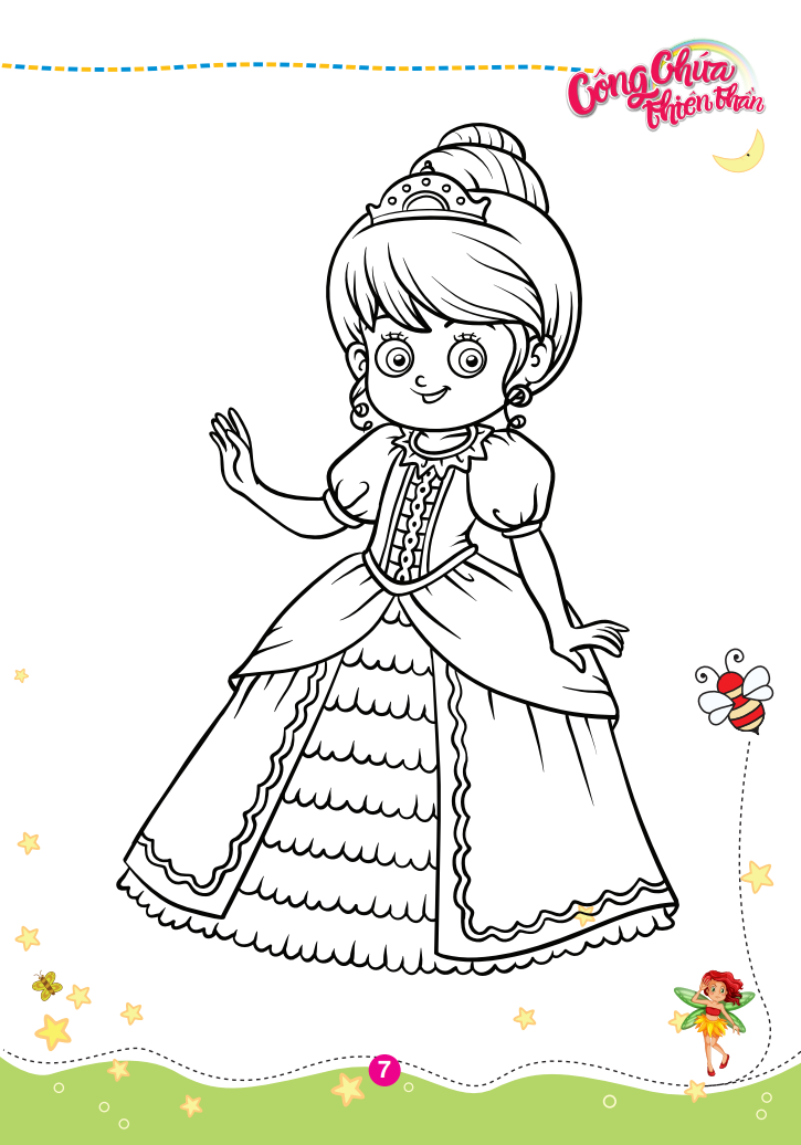 bộ tô màu công chúa thiên thần - tập 1 - Ảnh 8
