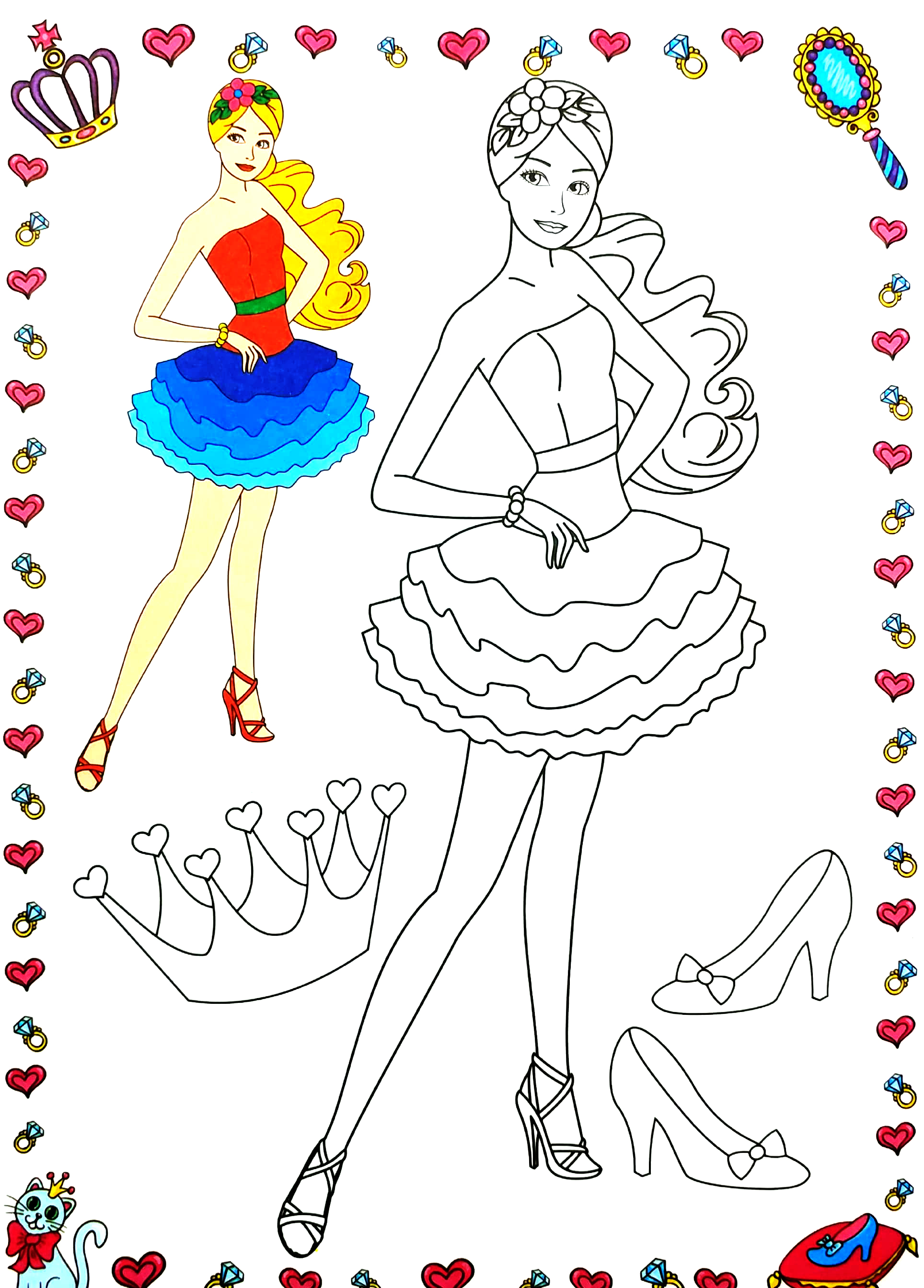 bộ tô màu công chúa xinh đẹp - tập 7 - Ảnh 6