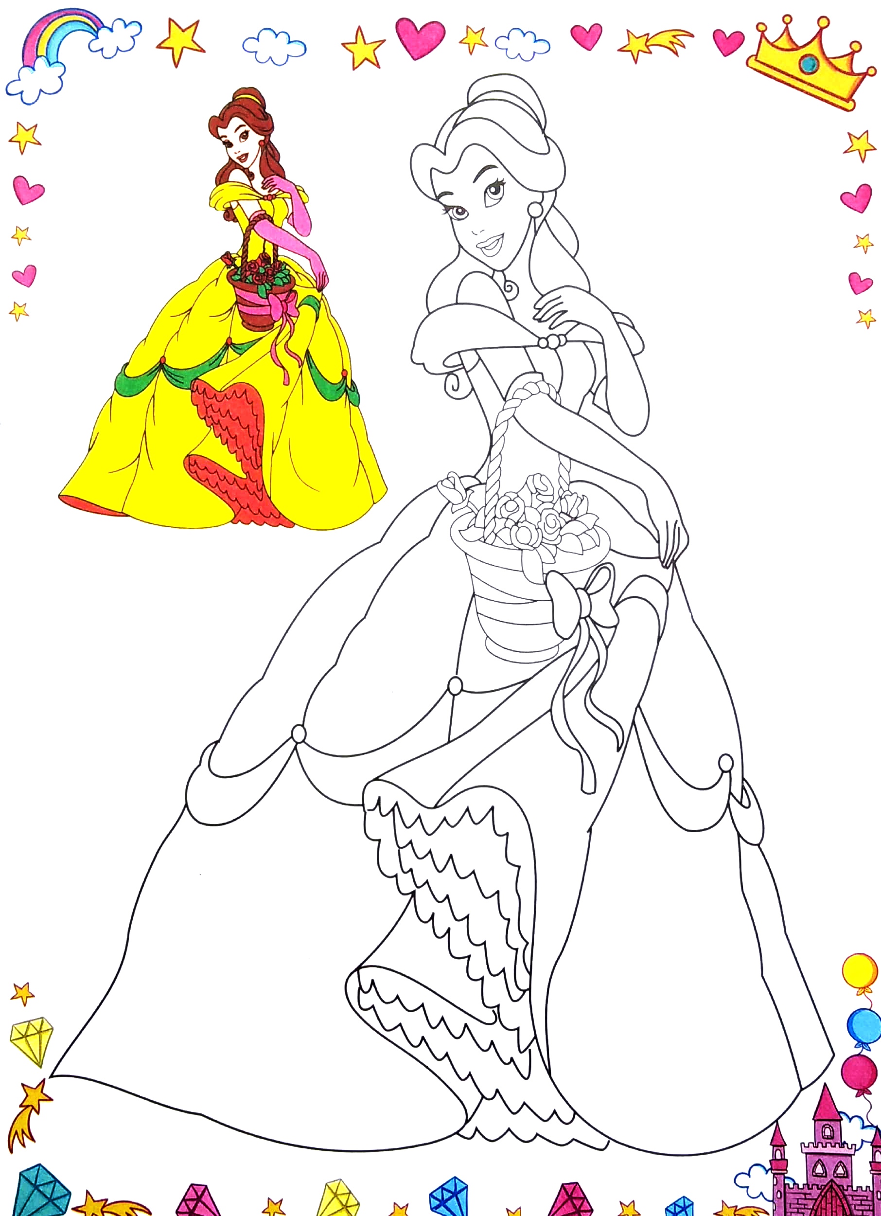 bộ tô màu công chúa xinh đẹp - tập 8 - Ảnh 3