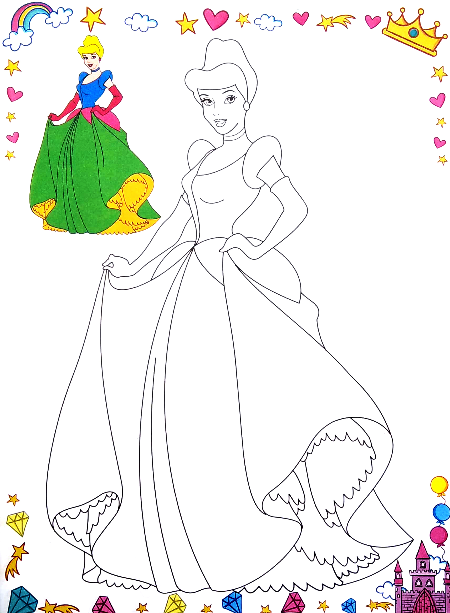 bộ tô màu công chúa xinh đẹp - tập 8 - Ảnh 5