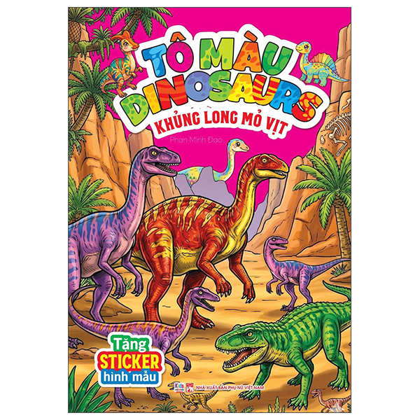 Bộ Tô Màu Dinosaurs - Khủng Long Giáp Sừng - Ảnh 2