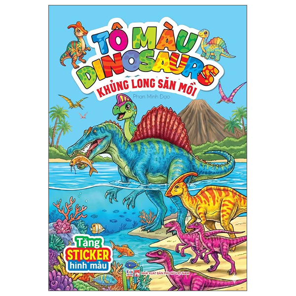Bộ Tô Màu Dinosaurs - Khủng Long Mỏ Vịt - Ảnh 4