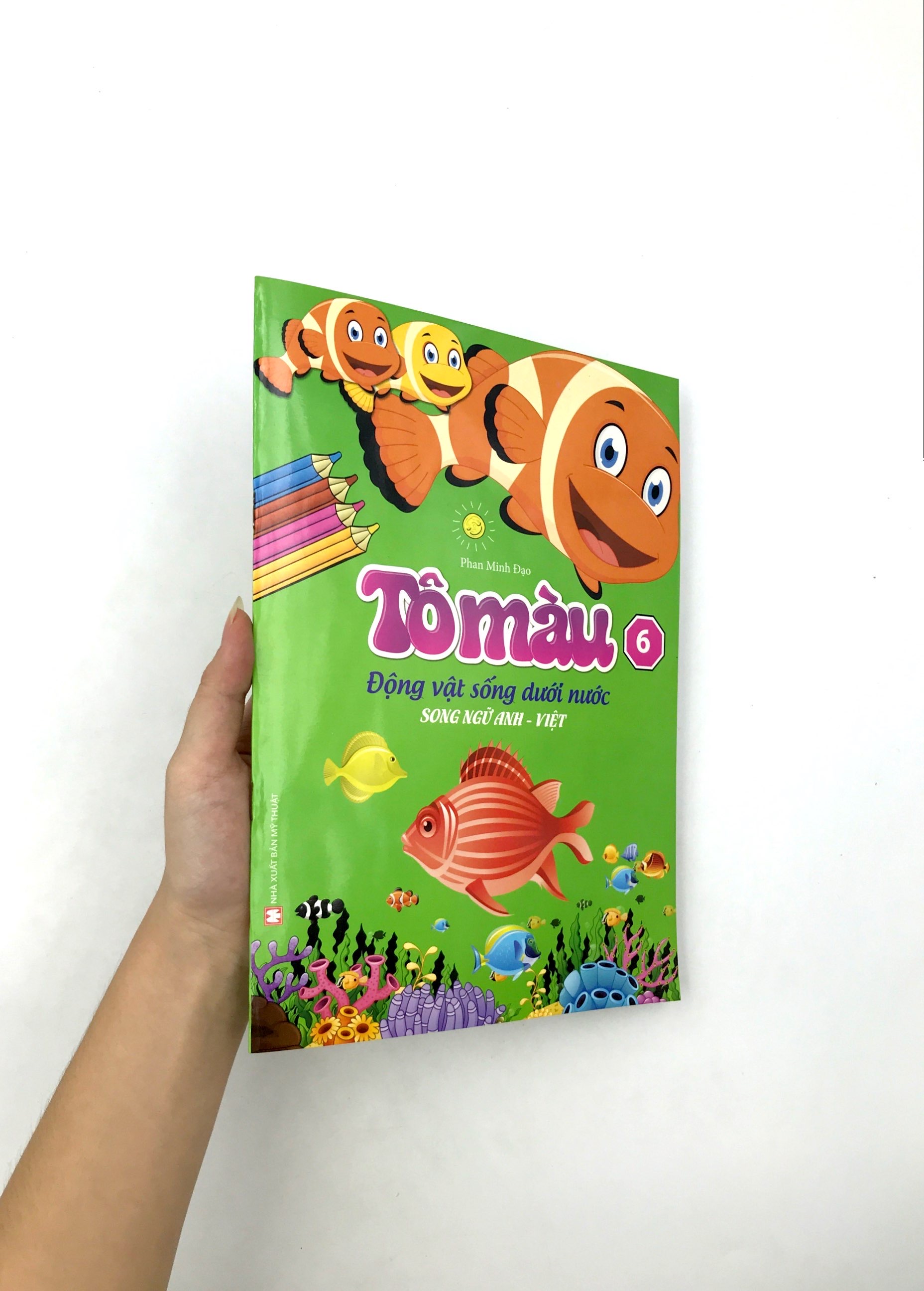 bộ tô màu động vật dưới nước tập 6 (song ngữ anh việt) - Ảnh 8