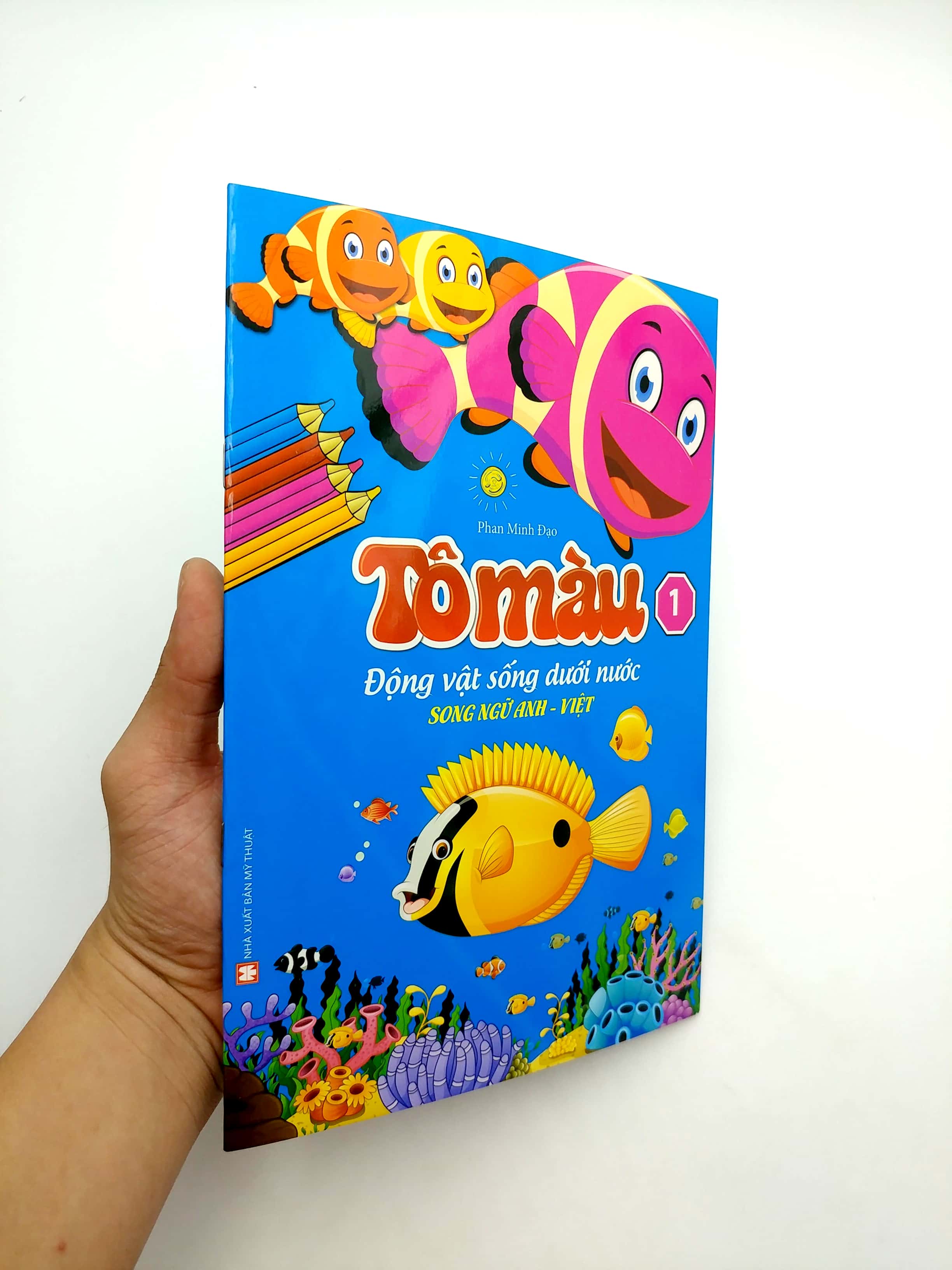 bộ tô màu động vật sống dưới nước - song ngữ anh-việt - tập 1 (tái bản 2023) - Ảnh 5