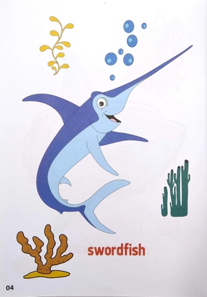 bộ tô màu động vật sống dưới nước - song ngữ anh-việt - tập 2 - Ảnh 5