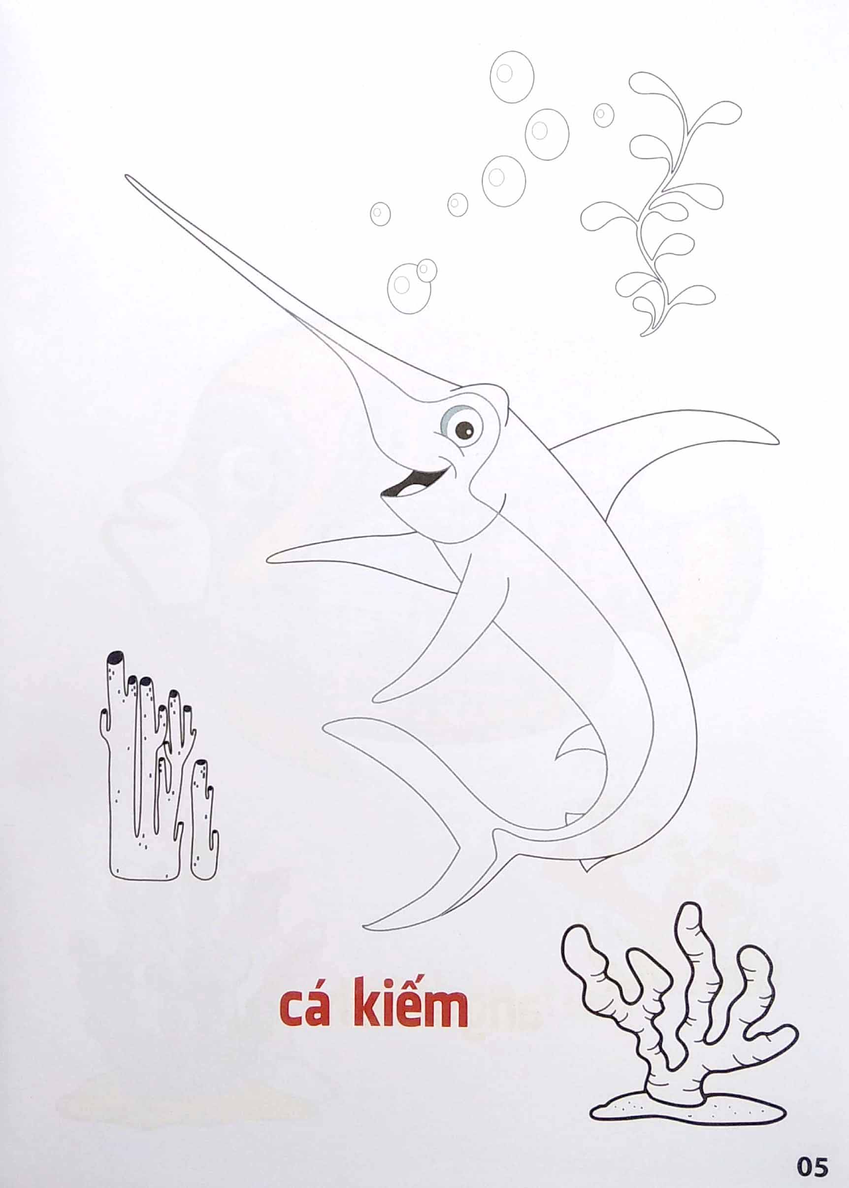 bộ tô màu động vật sống dưới nước - song ngữ anh-việt - tập 2 (tái bản 2023) - Ảnh 5