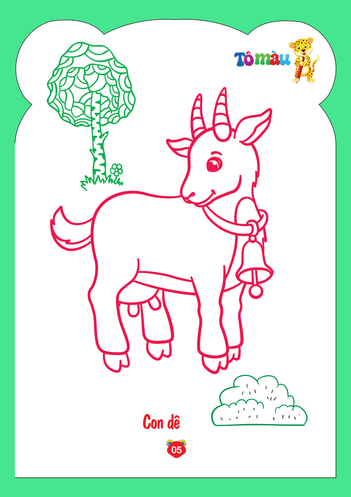 bộ tô màu động vật - tập 4 (song ngữ anh - việt) - Ảnh 6