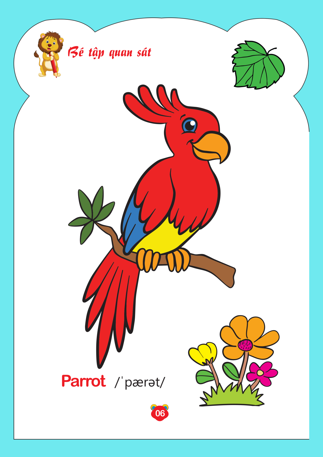 bộ tô màu động vật - tập 5 (song ngữ anh - việt) - Ảnh 12