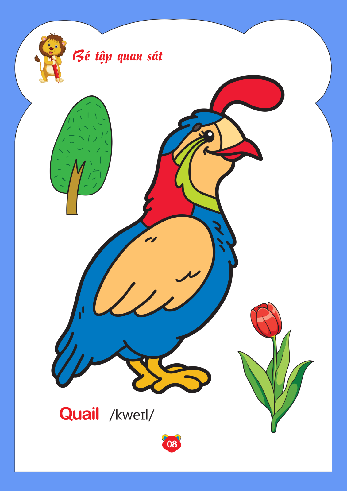 bộ tô màu động vật - tập 5 (song ngữ anh - việt) - Ảnh 15