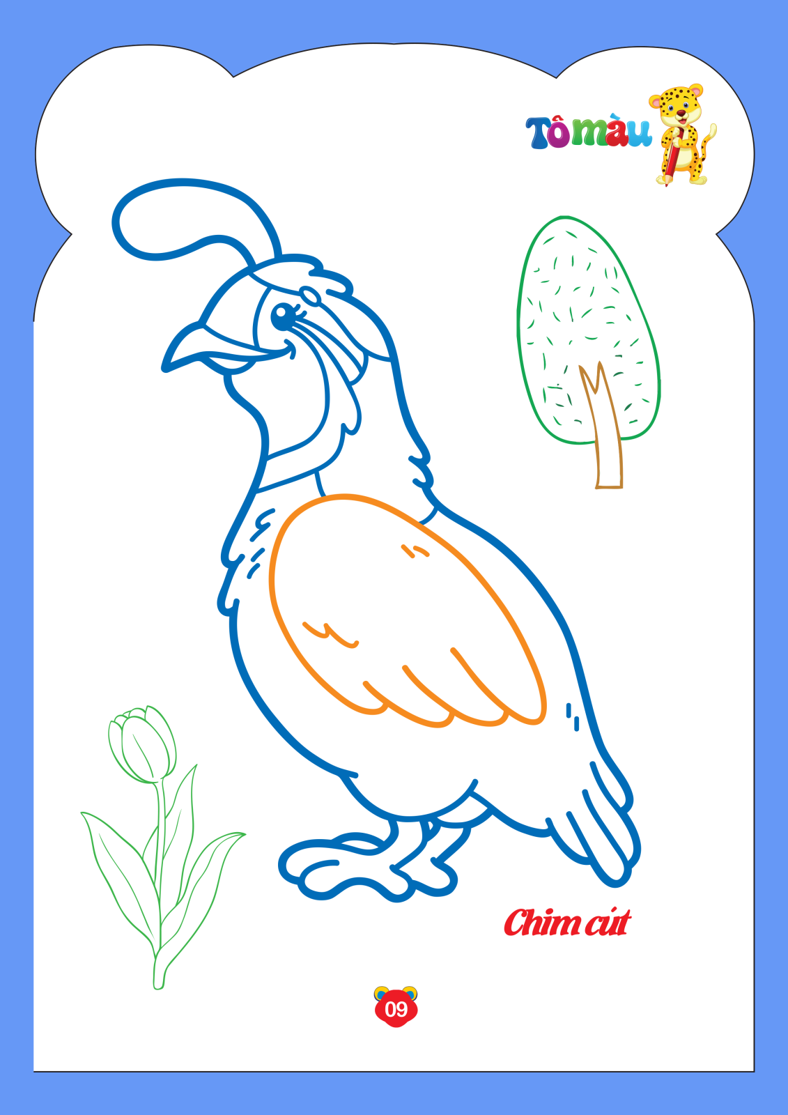 bộ tô màu động vật - tập 5 (song ngữ anh - việt) - Ảnh 16