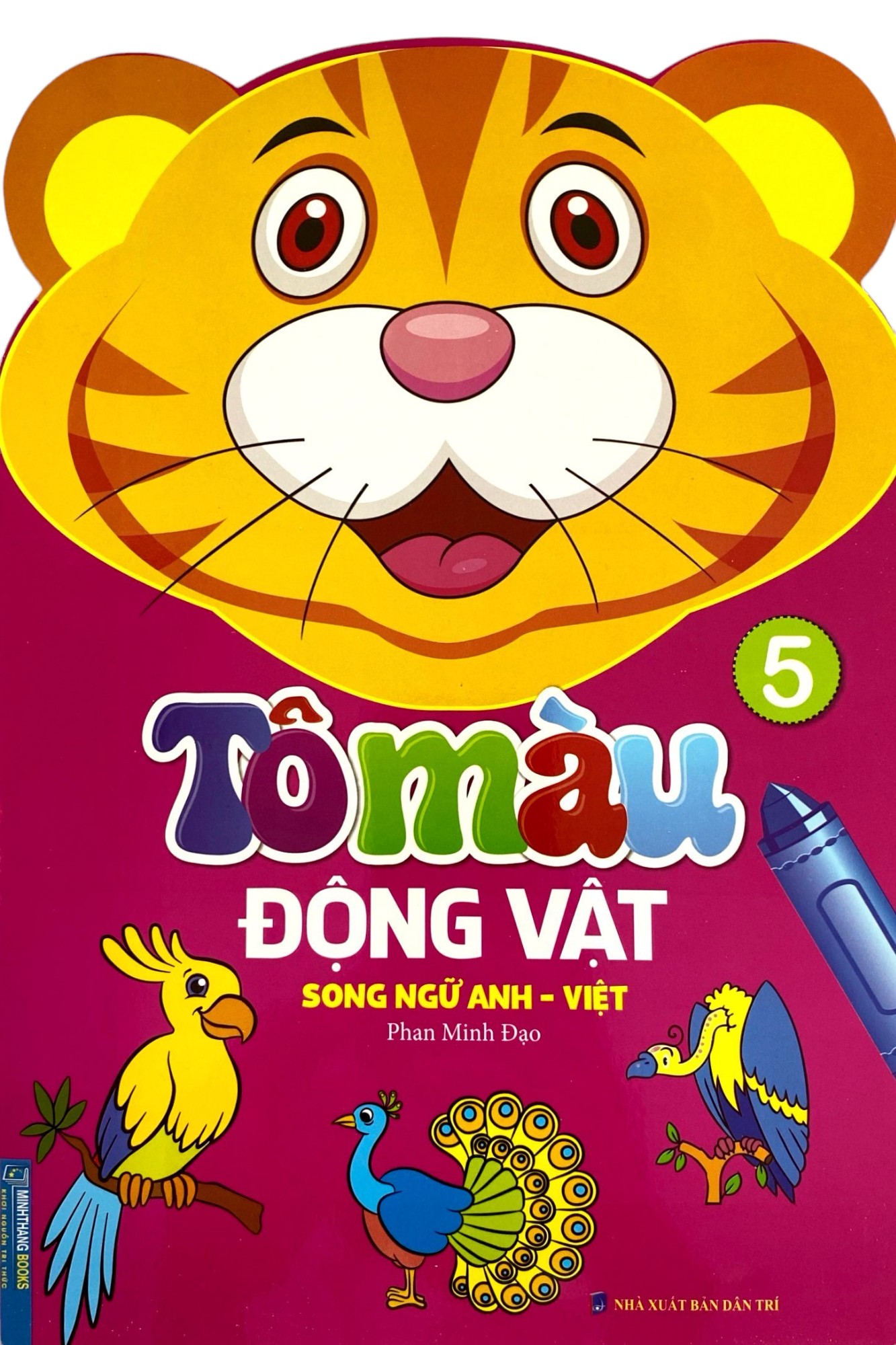 bộ tô màu động vật - tập 5 (song ngữ anh - việt) - Ảnh 3