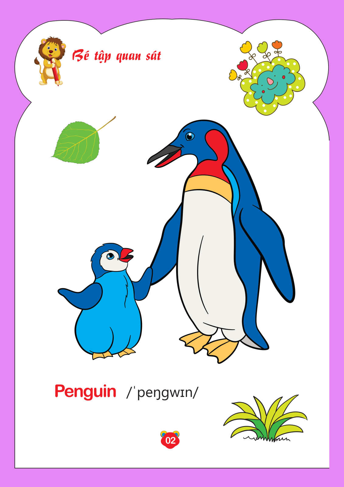 bộ tô màu động vật - tập 5 (song ngữ anh - việt) - Ảnh 4