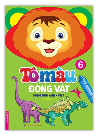 bộ tô màu động vật - tập 6 (song ngữ anh - việt) - Ảnh 2