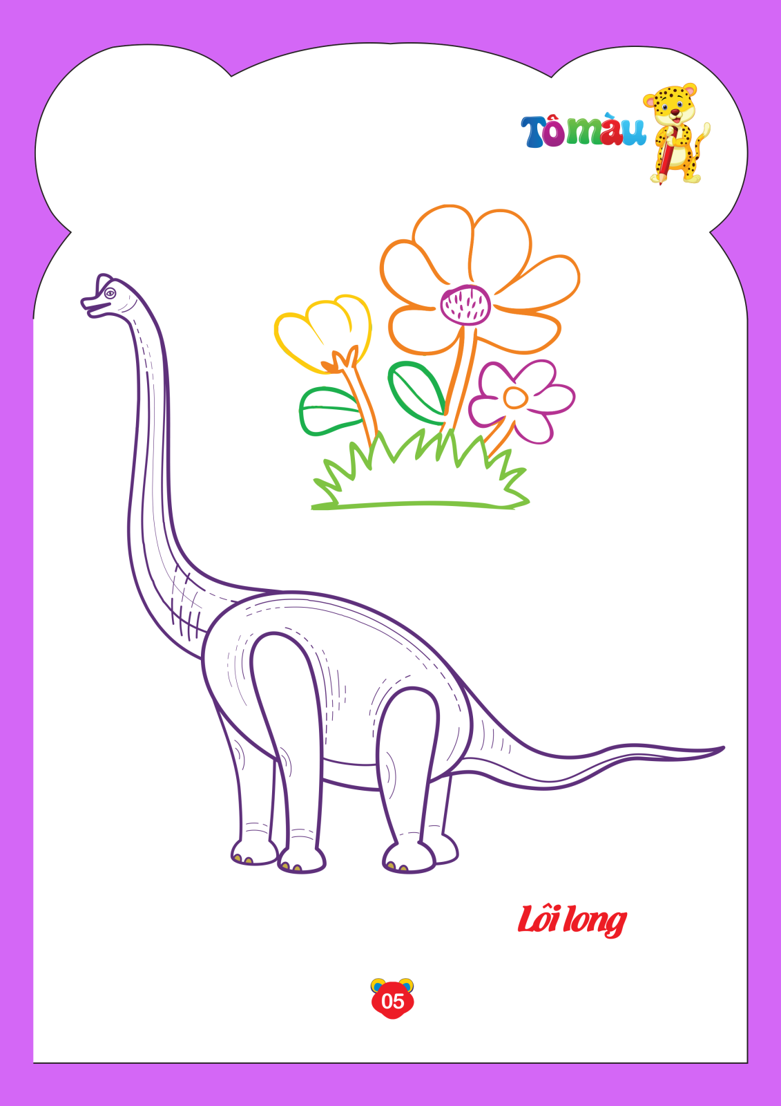 bộ tô màu động vật - tập 6 (song ngữ anh - việt) - Ảnh 6