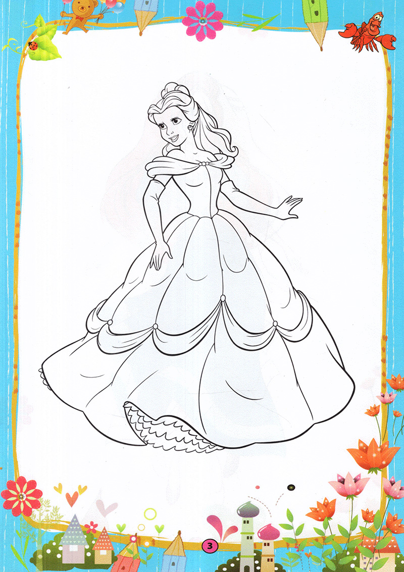 bộ tô màu hoàng tử công chúa - tập 1 - Ảnh 4