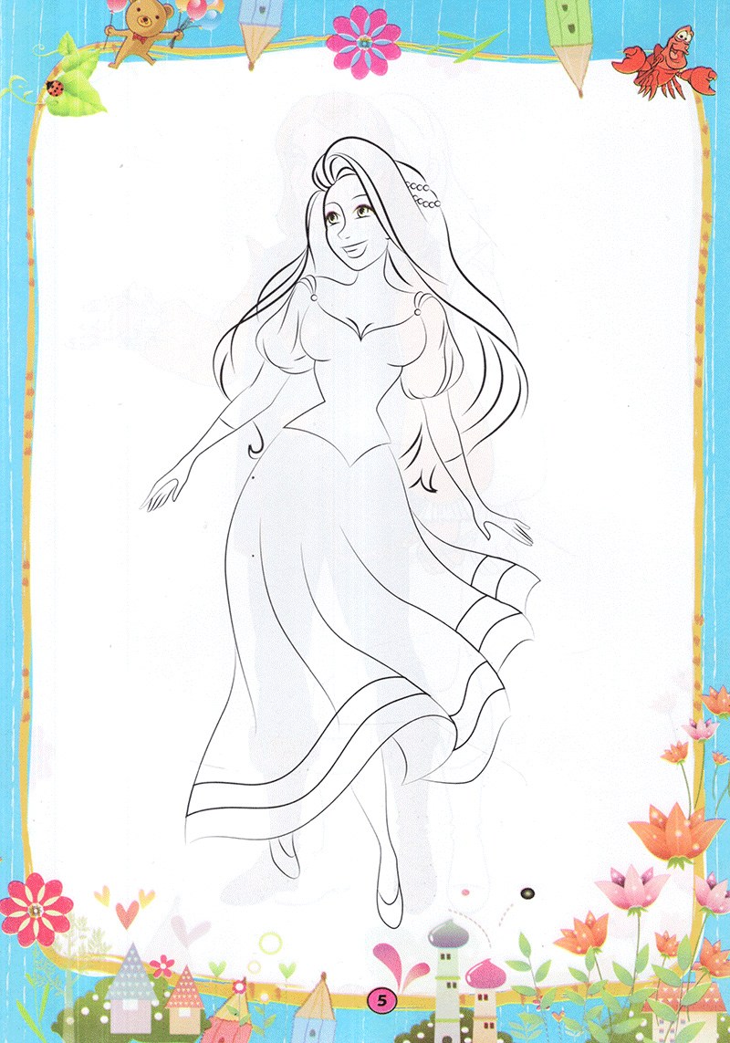 bộ tô màu hoàng tử công chúa - tập 1 - Ảnh 6