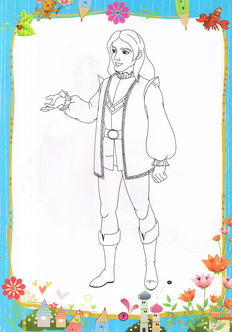 bộ tô màu hoàng tử công chúa - tập 1 - Ảnh 8