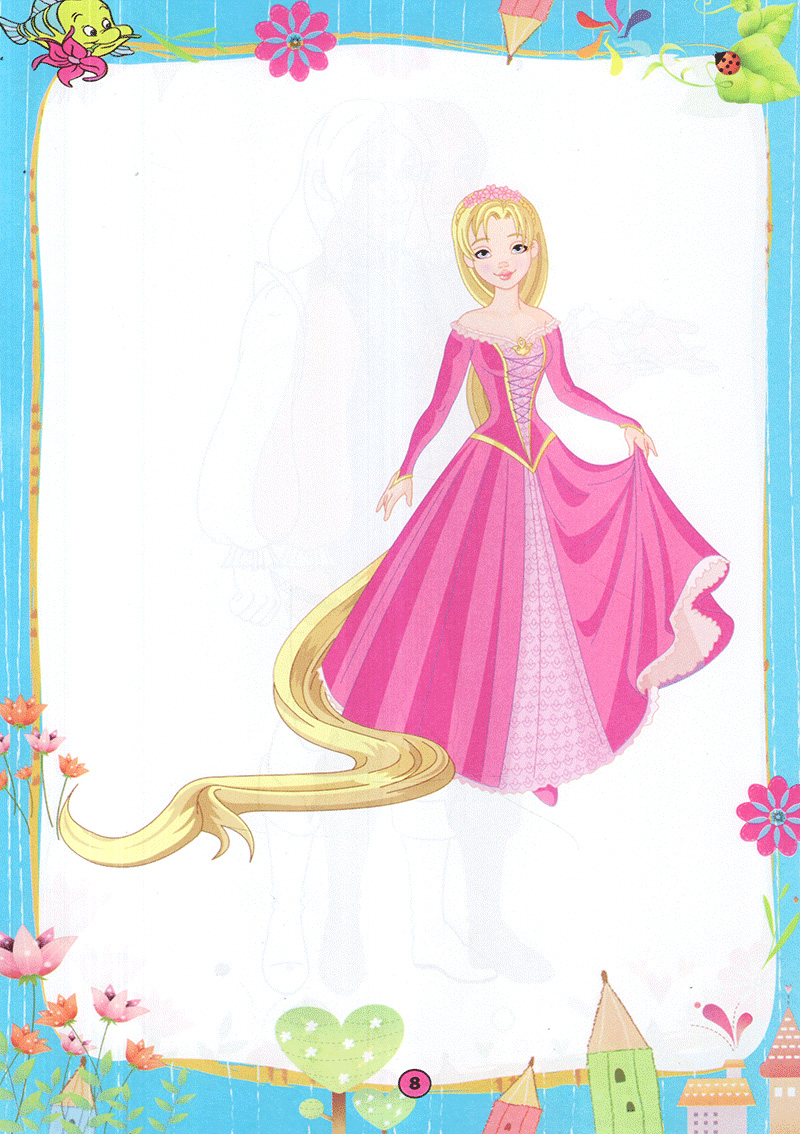 bộ tô màu hoàng tử công chúa - tập 1 - Ảnh 9