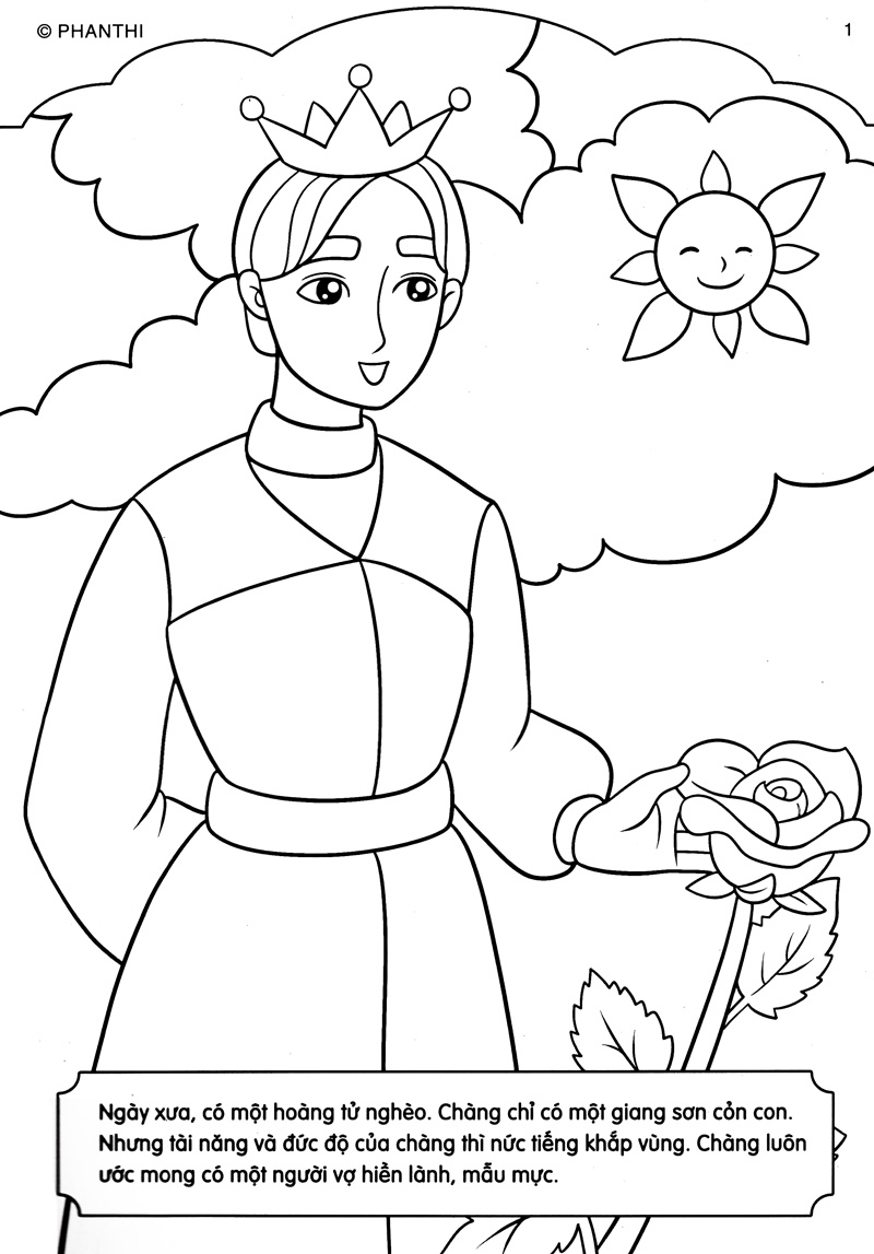 bộ tô màu hoàng tử: hoàng tử chăn lợn - Ảnh 3