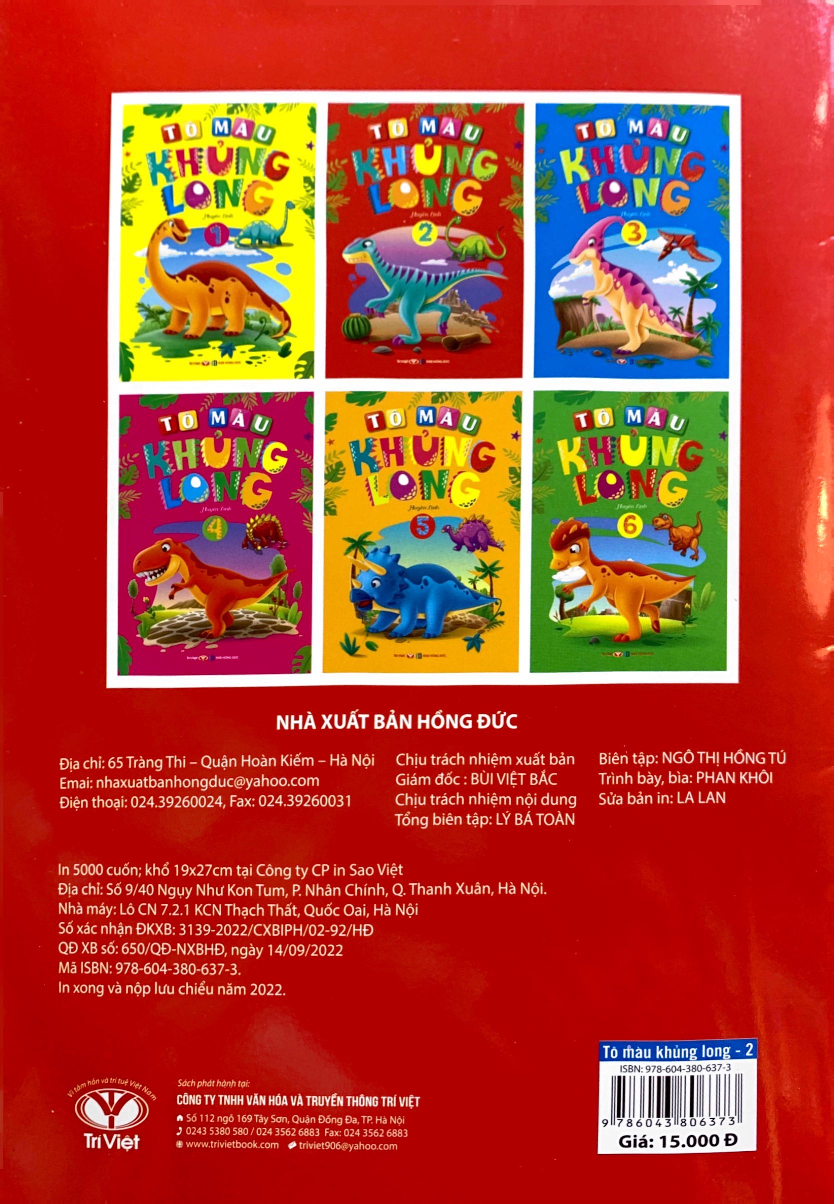 bộ tô màu khủng long - tập 2 (2022) - Ảnh 7