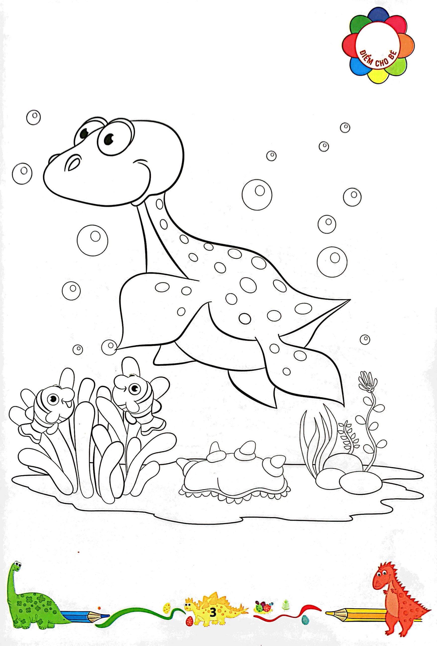 bộ tô màu khủng long - tập 3 (2022) - Ảnh 4