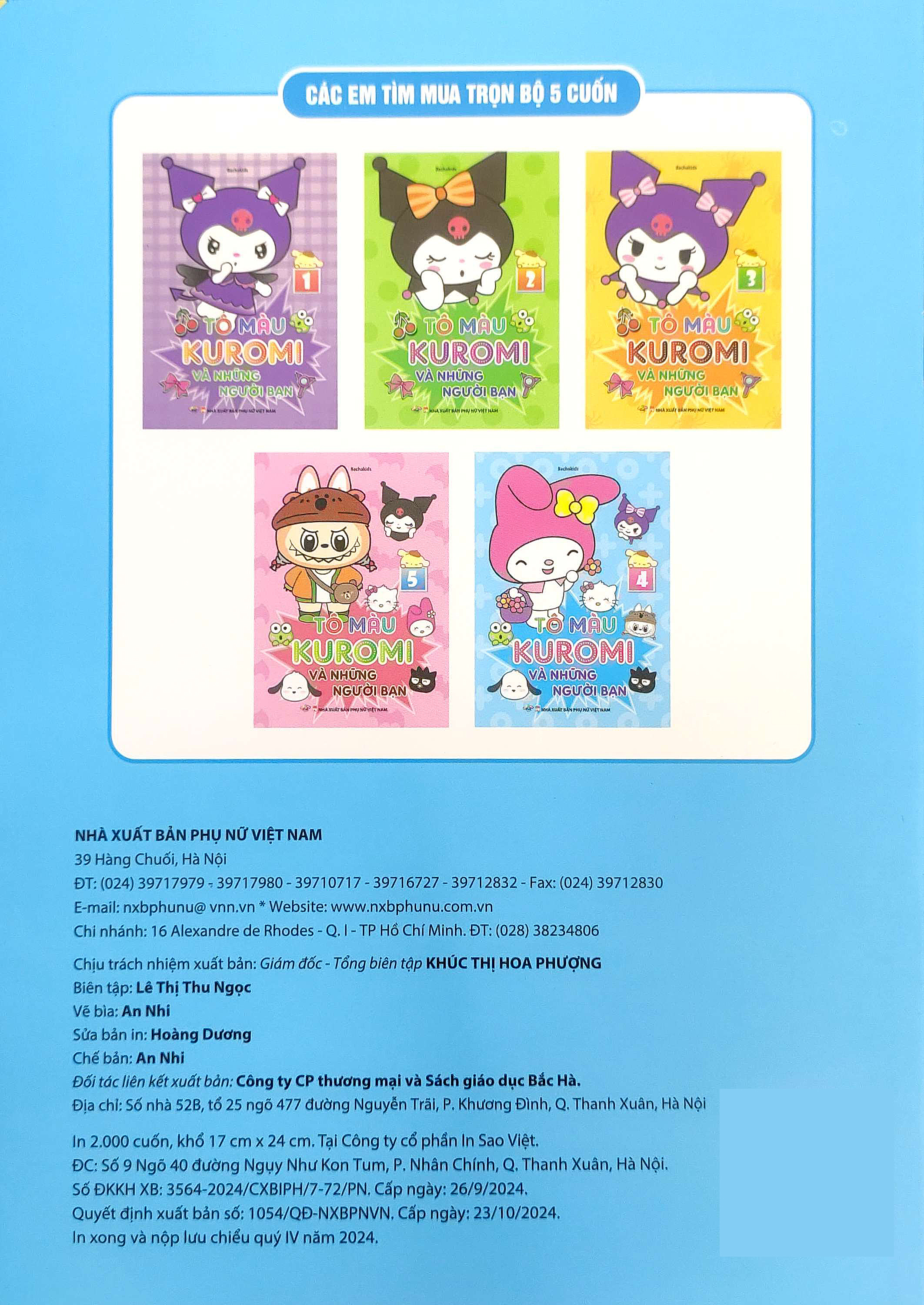 Bộ Tô Màu Kuromi Và Những Người Bạn 4 - Ảnh 6